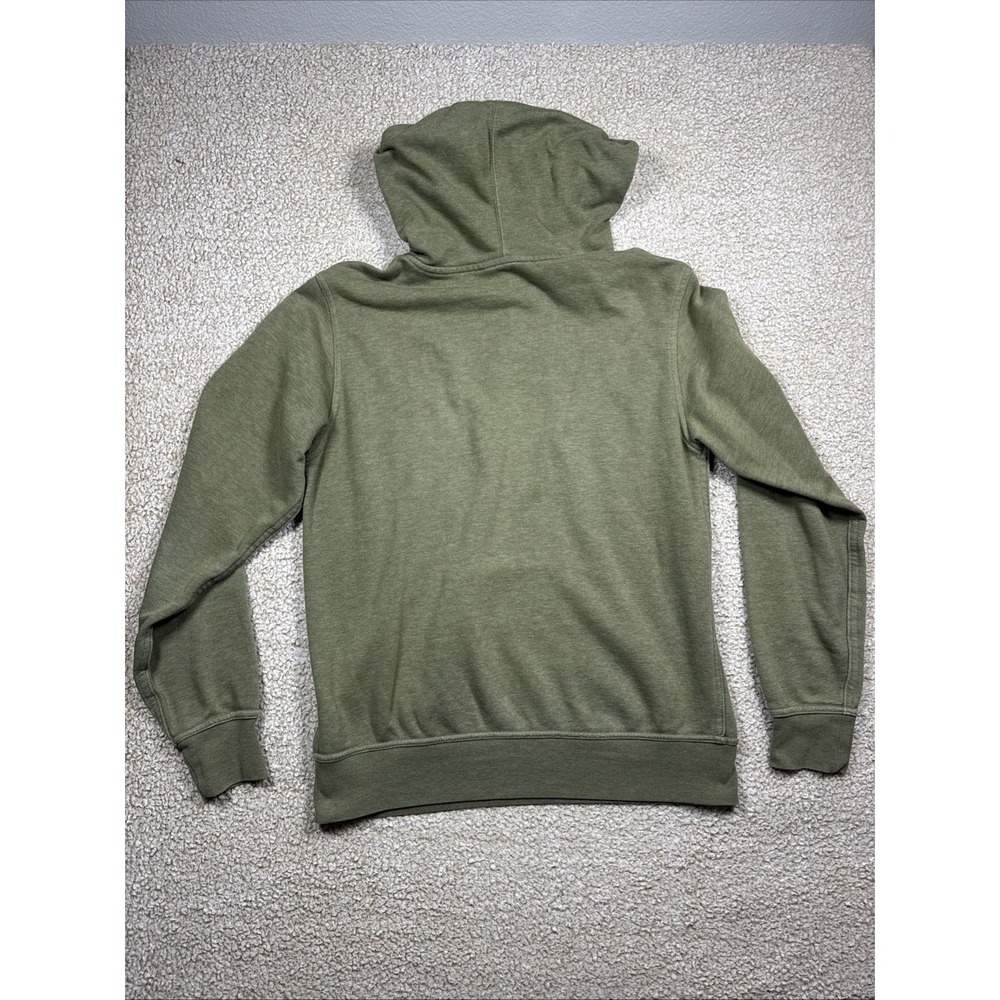 The North Face Hoodie Men's Sz Med Green Big Logo Hooded Sweatshirt - Picture 9 of 10